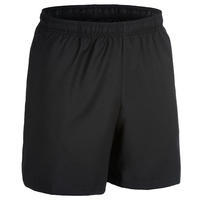 Short de fitness basic respirant homme - noir