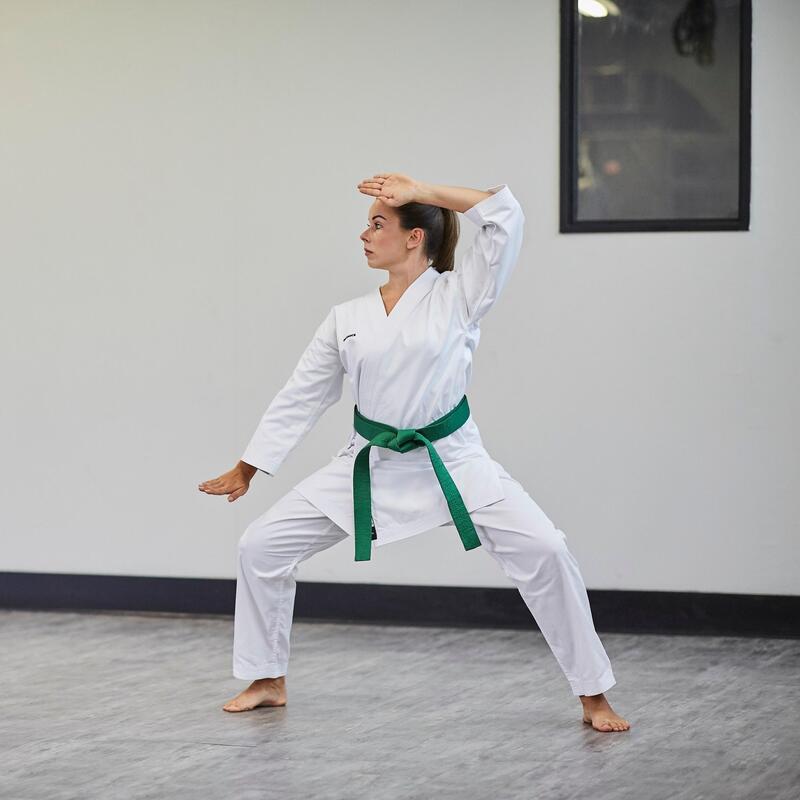 Kimono adulto karate 500 cotone 100% bianco