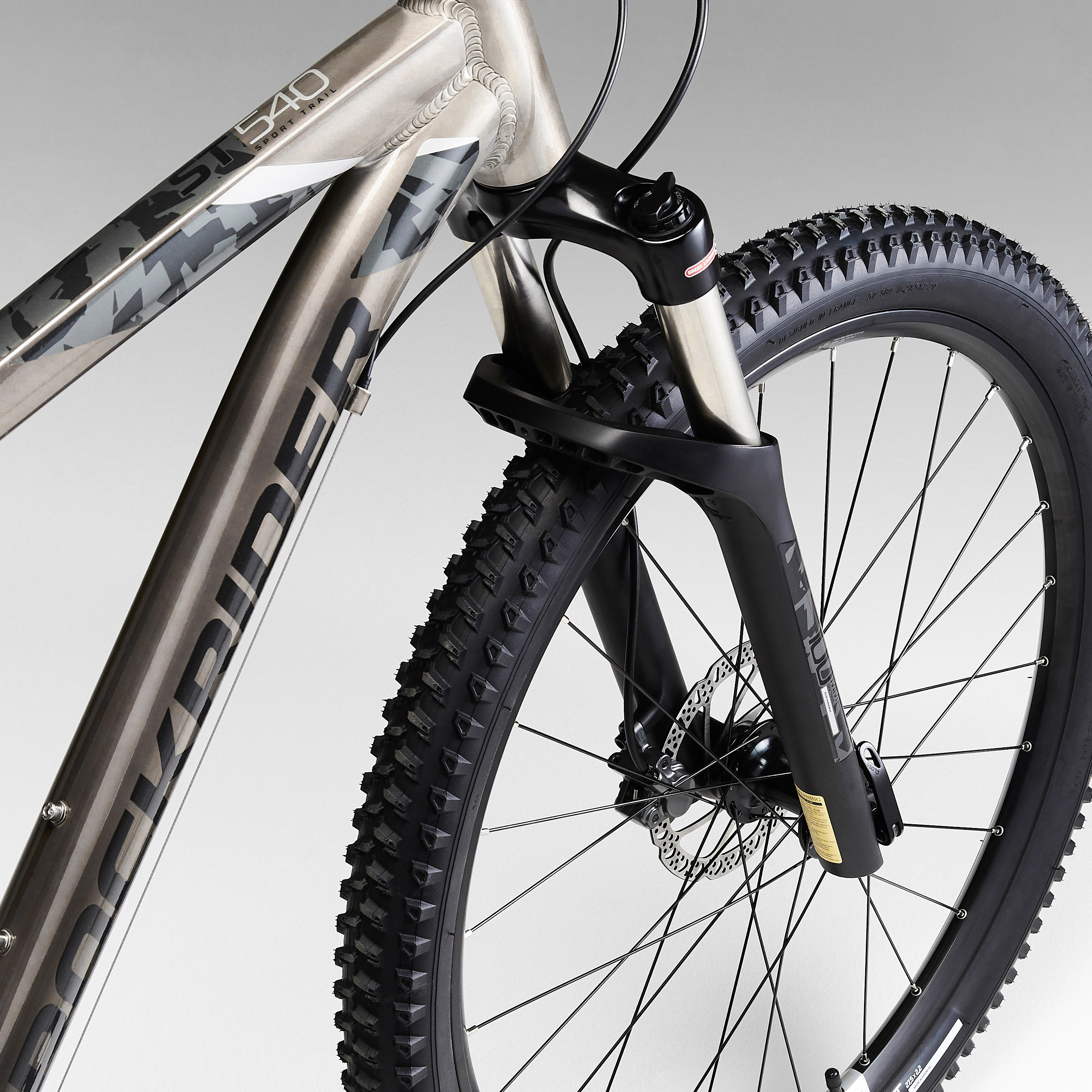 27.5 Inch Mountain bike Rockrider ST 540 - Grey - Decathlon