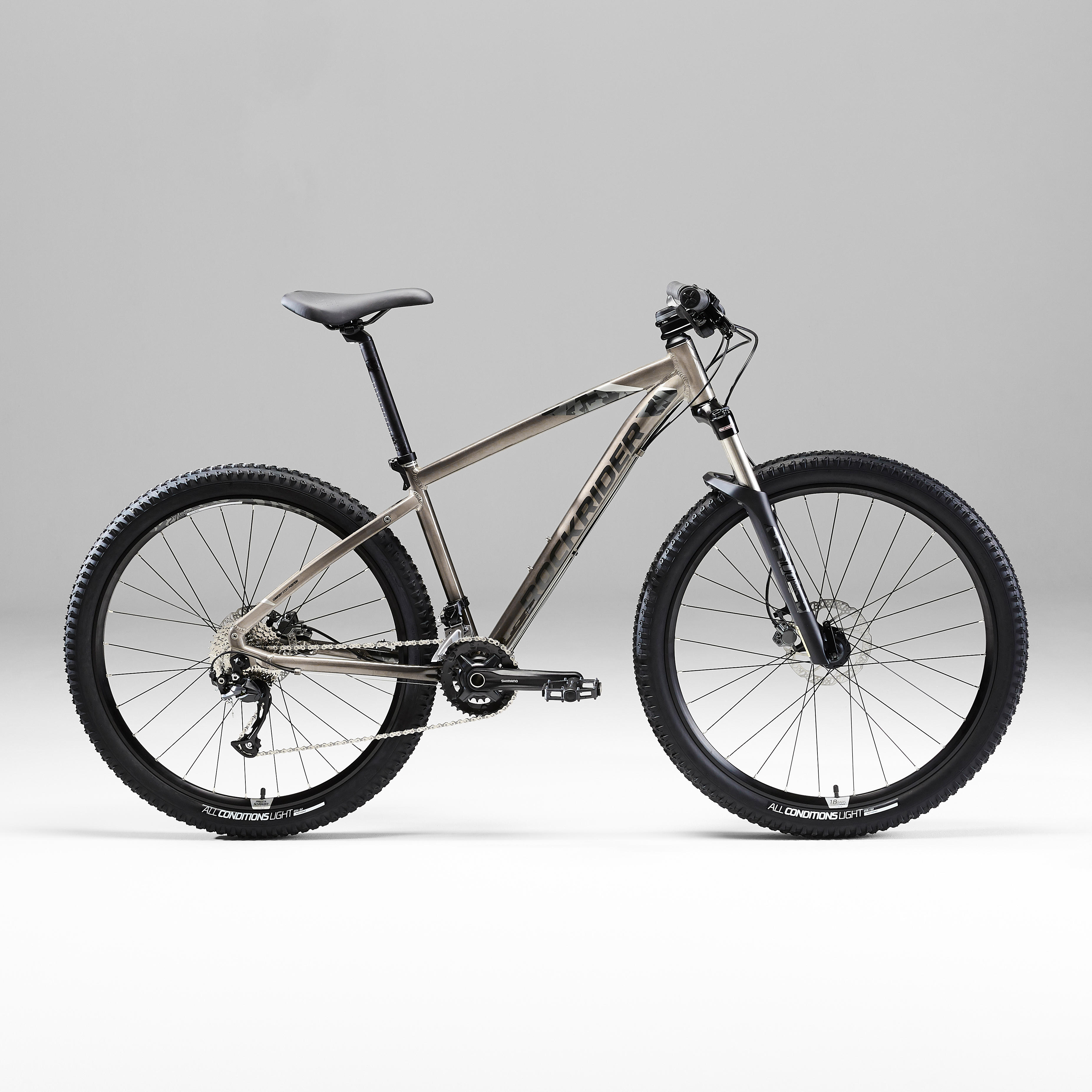 27.5 Inch Mountain bike Rockrider ST 540 - Grey - Decathlon