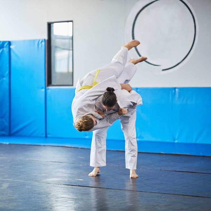 Salvación Luminancia Azul Judogi kimono judo adulto Outshock 100 blanco | Decathlon