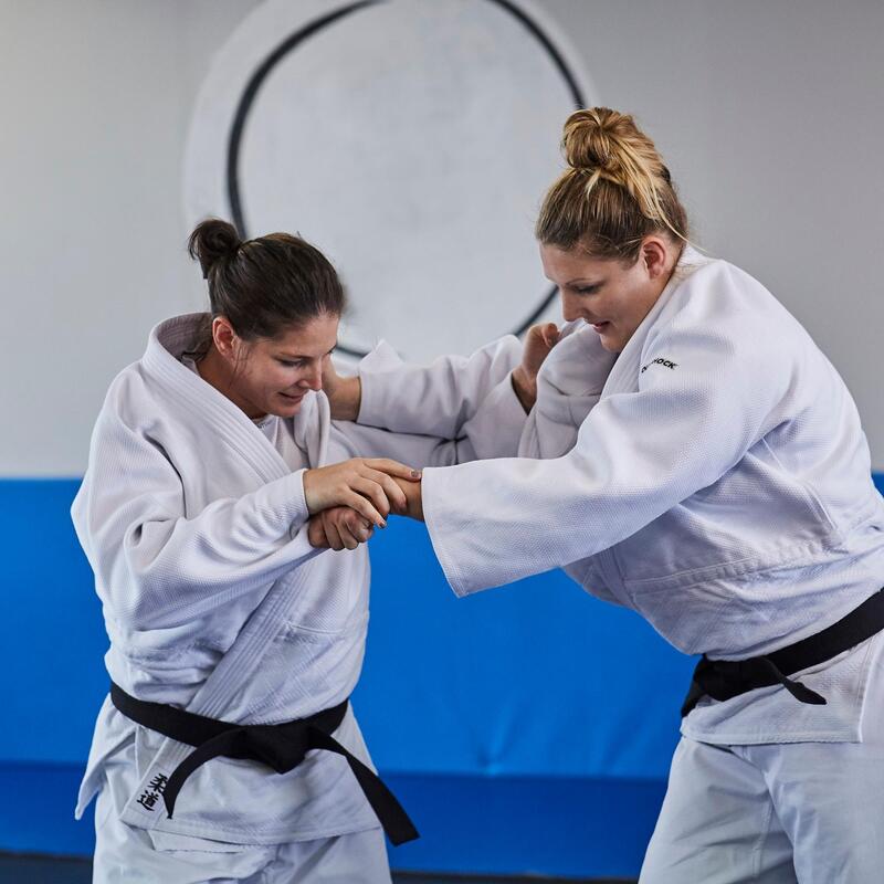 Lechuguilla personalidad Gran roble Judogi kimono judo y aikido adulto Outshock 900 blanco | Decathlon