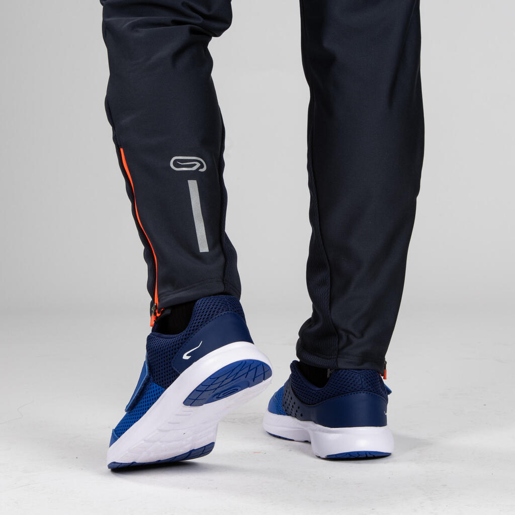 PANTALONE ZA ATLETIKU WARM DEČJE - SIVO/NEONSKI NARANDŽASTE