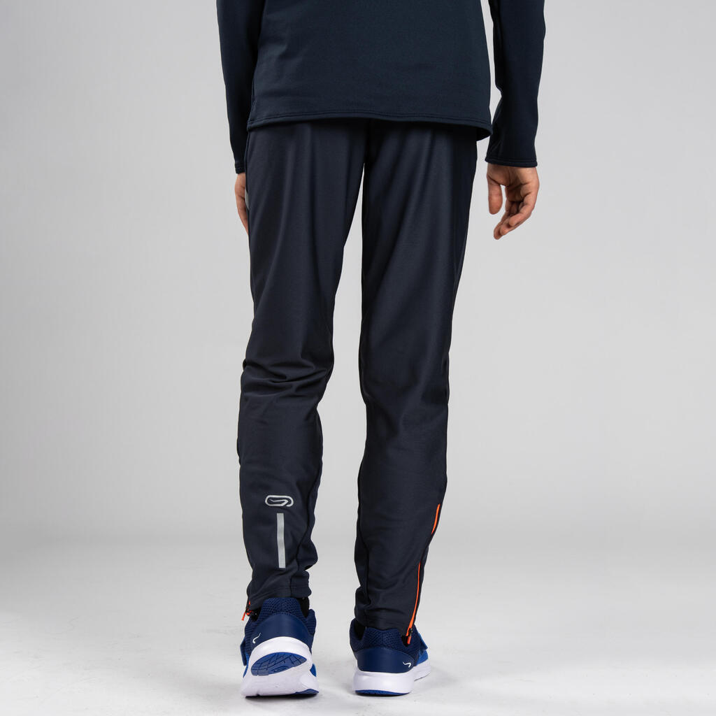 PANTALONE ZA ATLETIKU WARM DEČJE - SIVO/NEONSKI NARANDŽASTE