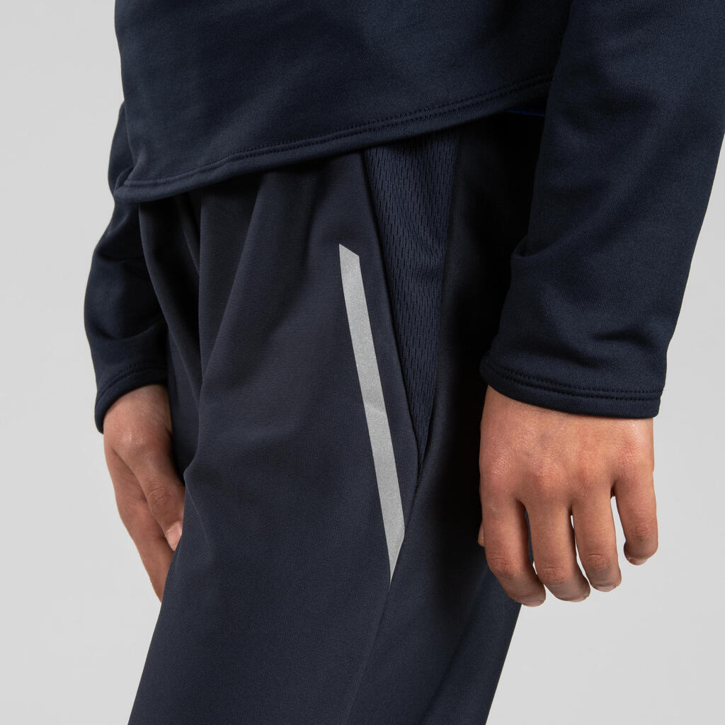 PANTALONE ZA ATLETIKU WARM DEČJE - SIVO/NEONSKI NARANDŽASTE