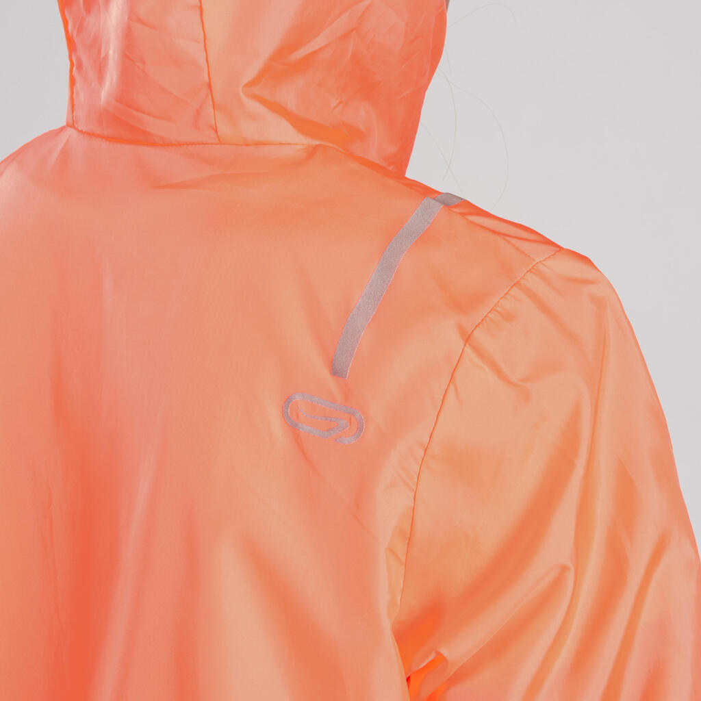 KIDS' ATHLETICS WIND JACKET - ORANGE GREY