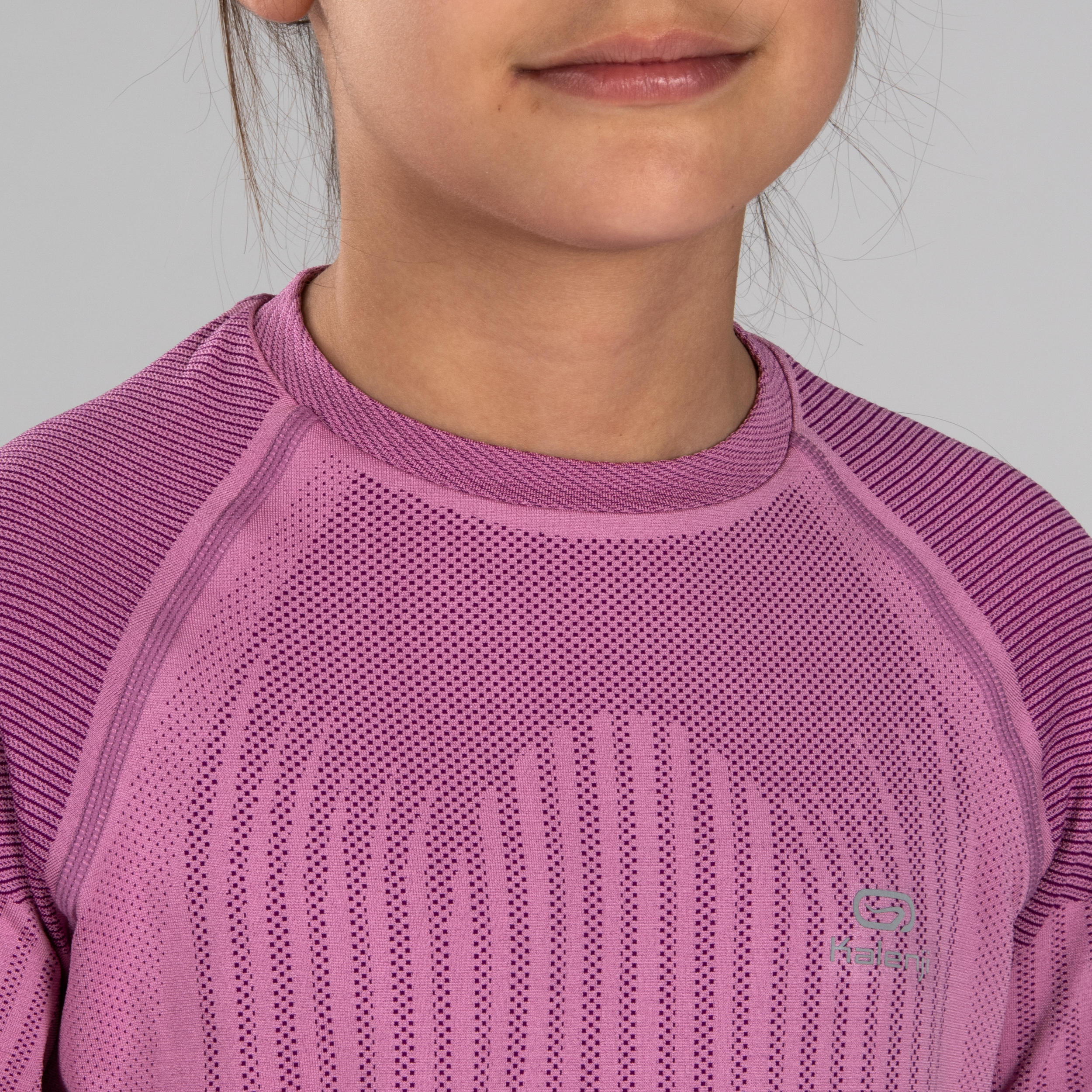 GIRLS' ATHLETICS LONG-SLEEVED JERSEY SKINCARE - PINK 6/11