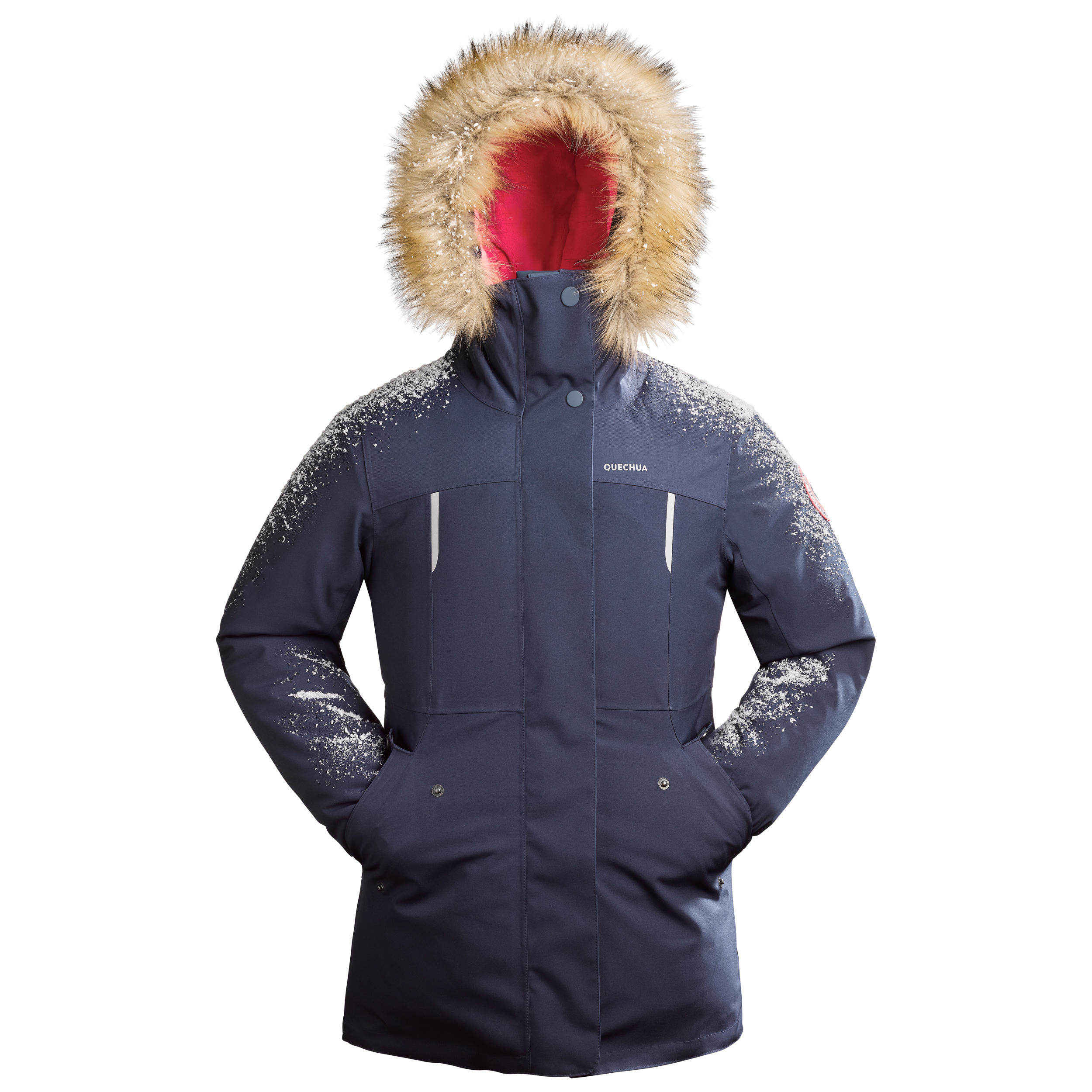 Manteau de randonnée enfant – U-Warm SH 500 bleu marine - QUECHUA