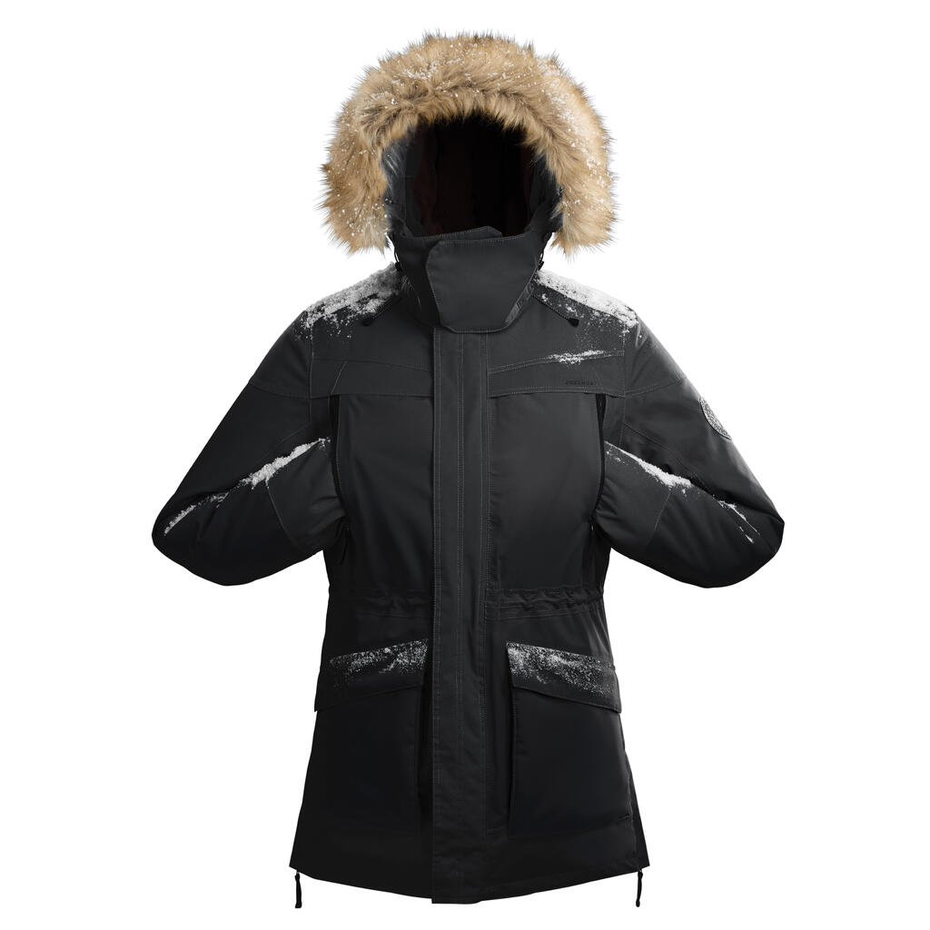 Wanderjacke Parka Winterwandern SH500 wasserdicht Ultra-Warm -20 °C Herren gelb