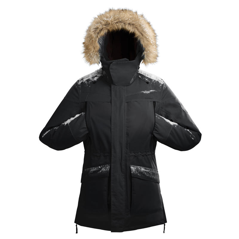 Veste de randonnée neige homme SH500 ultra-warm noire. Veste de randonnée neige homme SH500 ultra-warm noire.