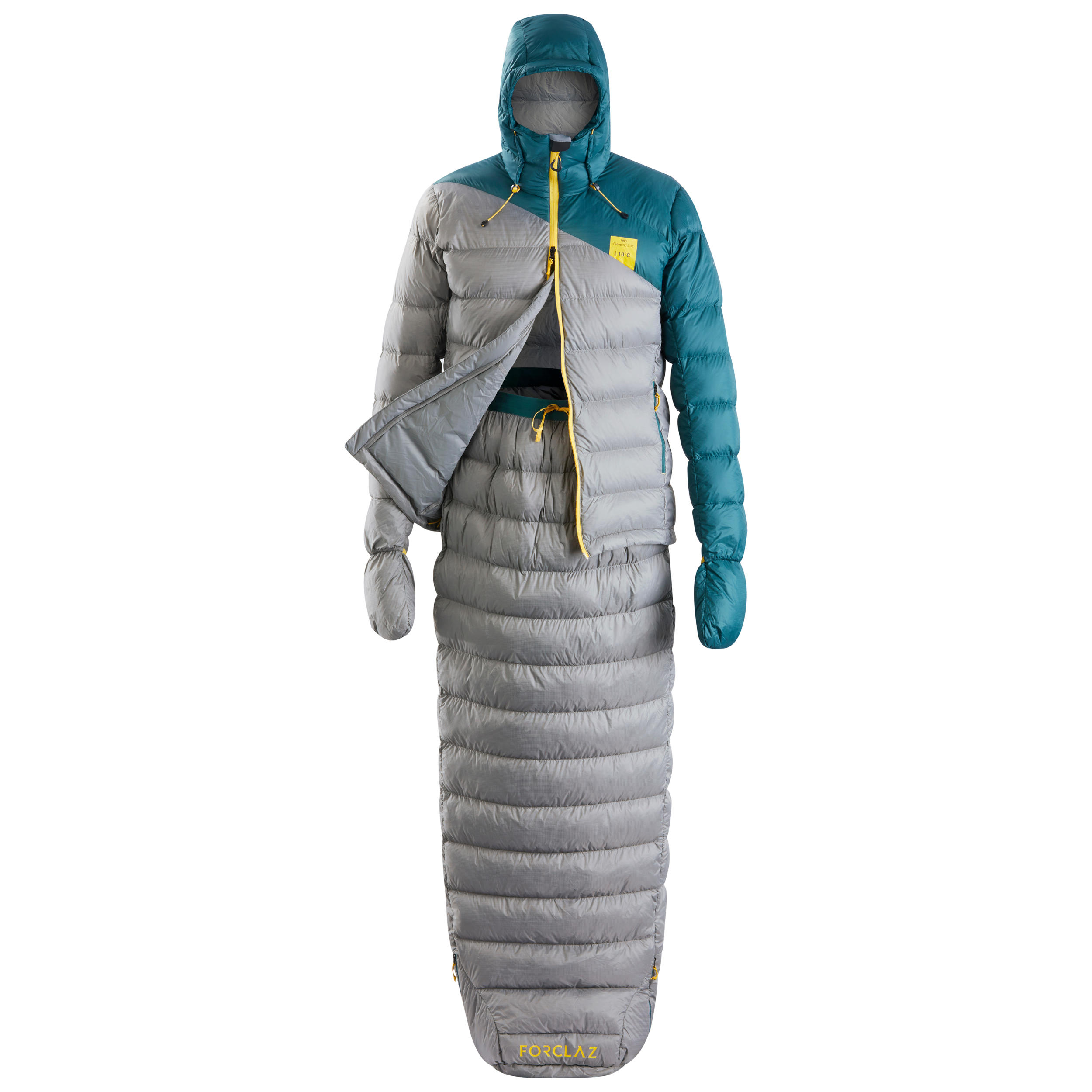 Forclaz Slaapzak Jas Sleeping Suit Trek900 10 Graden Veren Rood Grijs forclaz kopen in de aanbieding Forclaz Slaapzak Jas Sleeping Suit Trek900 10 Graden Veren Rood Grijs forclaz kopen in de aanbieding