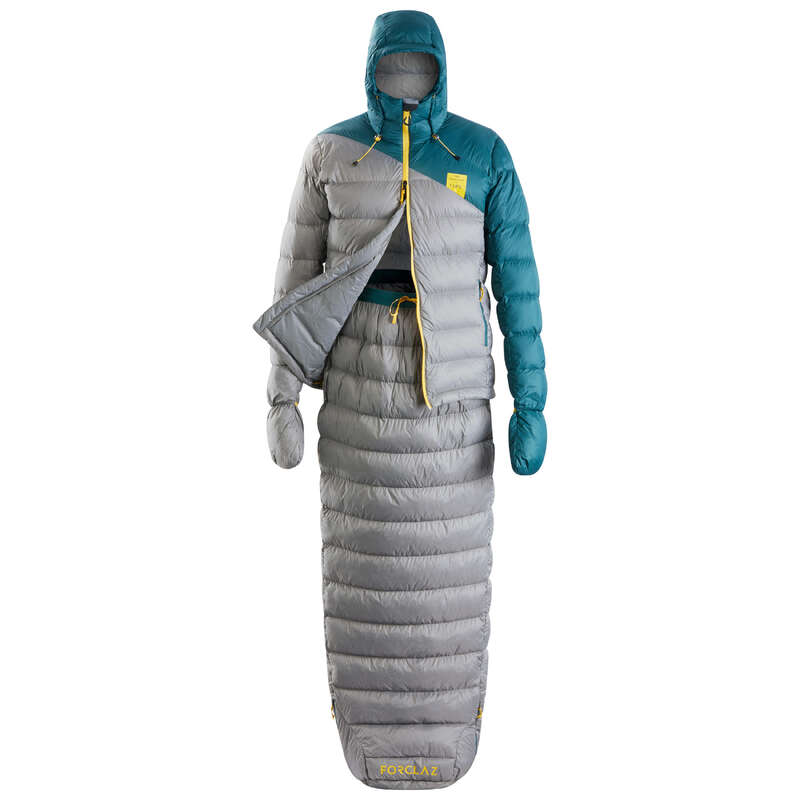 SLEEPING BAG, MATTRESSES SHEETS ACC TREK - SLEEP SUIT TREK900 10° feath. FORCLAZ