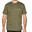 Camiseta Manga Corta Hombre Caza Solognac 100 Algodón Verde