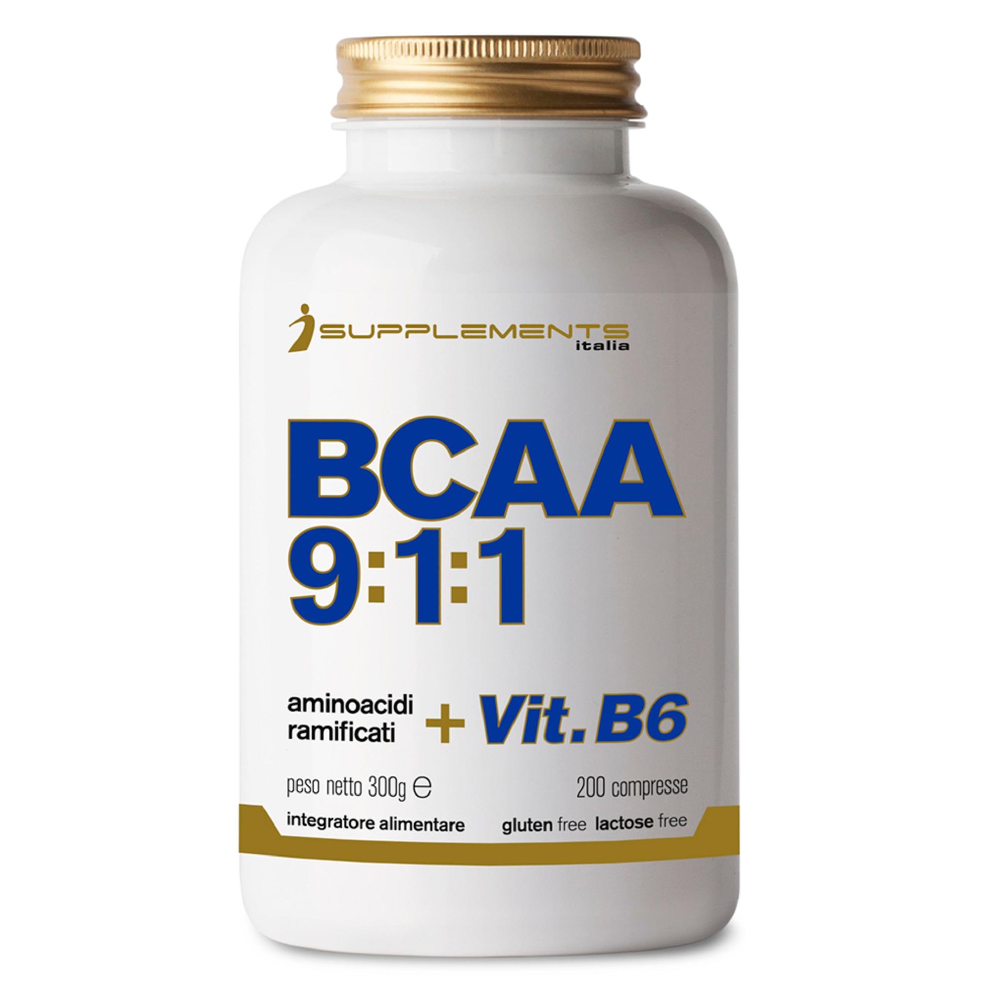 Decathlon | Amminoacidi ramificati Isupplements iCube BCAA 9:1:1 Gluten Free 200cpr |  I-supplements