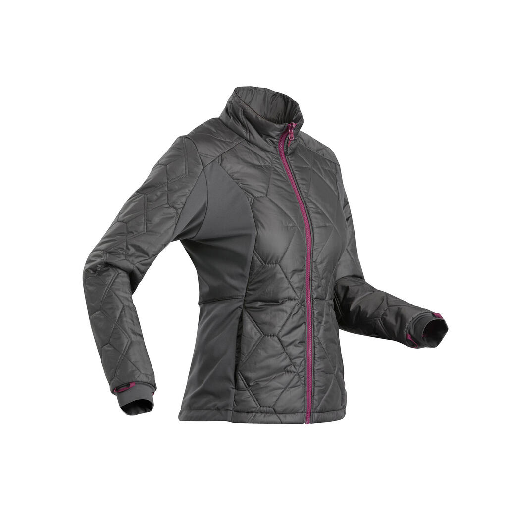 Sieviešu ūdensnecaurlaidīga pārgājienu jaka “Travel 500”, komf. līdz -8 °C, melna