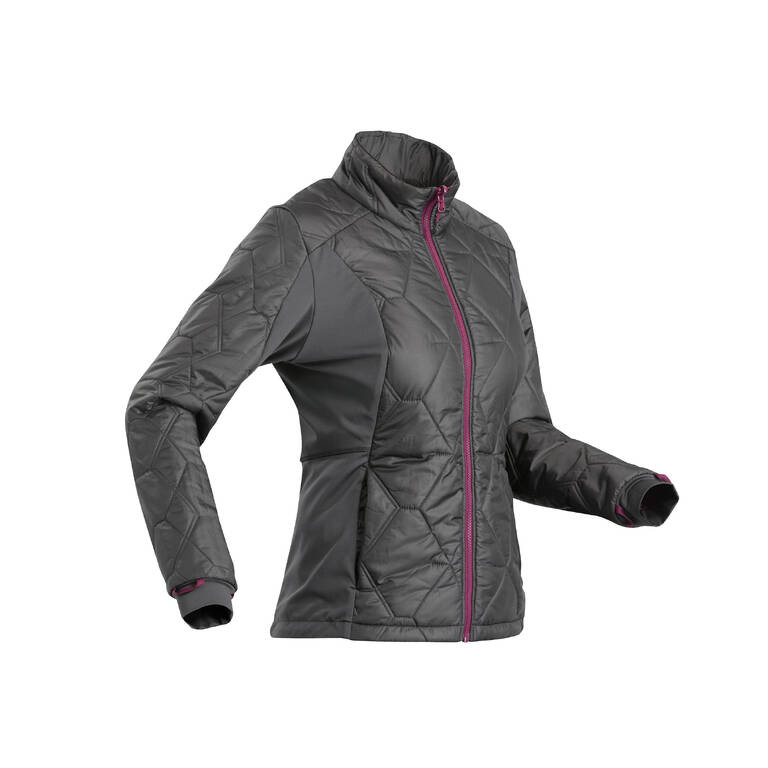 Women's 3-In-1 Waterproof Comfort -8°C Travel Trekking Jacket - TRAVEL 500 - Blk