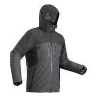 Men's 3-in-1 Waterproof Travel Trekking Jacket Travel 500 -10°C - Black