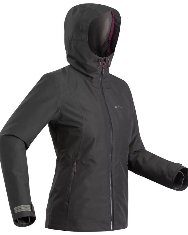 Damska wodoodporna kurtka turystyczna Travel 500 3 w 1 -8 °C 