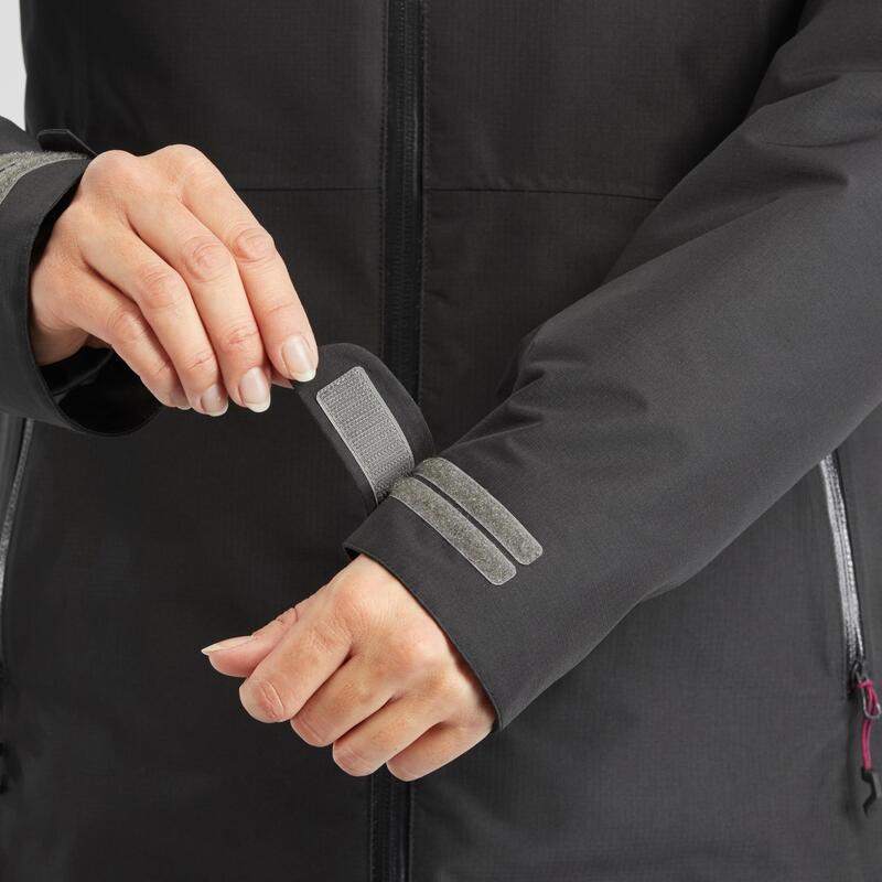 Waterdichte 3-in-1-jas voor wandelen dames SH500 Mountain -10°C zwart