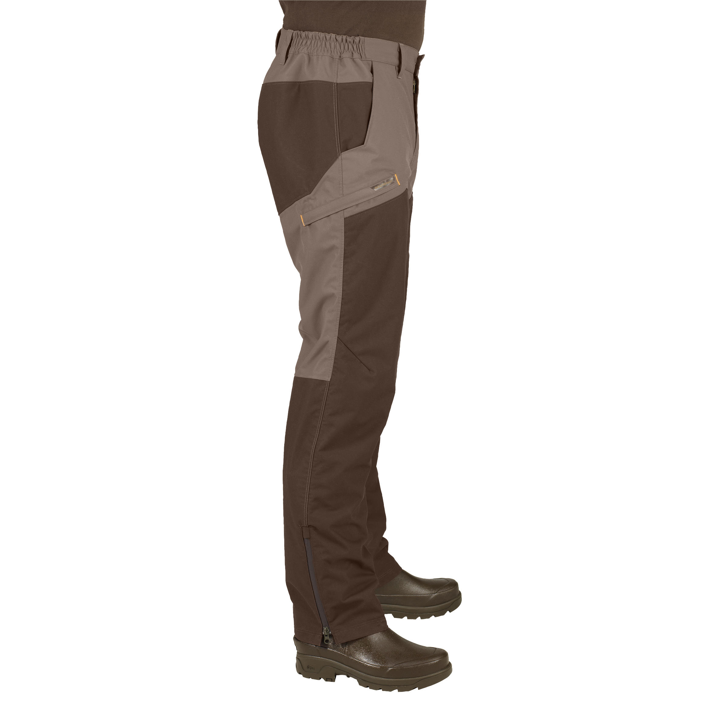 PANTALON CHASSE IMPERMÉABLE RENFORT MARRON 520 4/10
