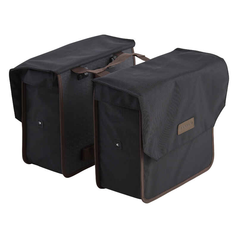 Doppel-Fahrradtasche Gepäcktasche 500 2×20 L schwarz Media 1