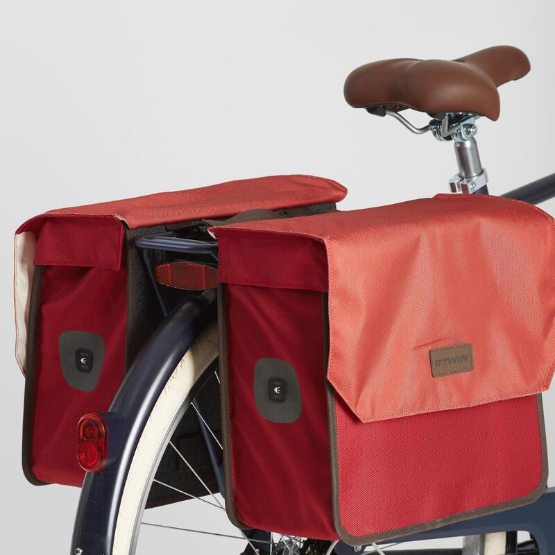 Doppel-Fahrradtasche Gepäcktasche 520 2×20L bordeauxrot