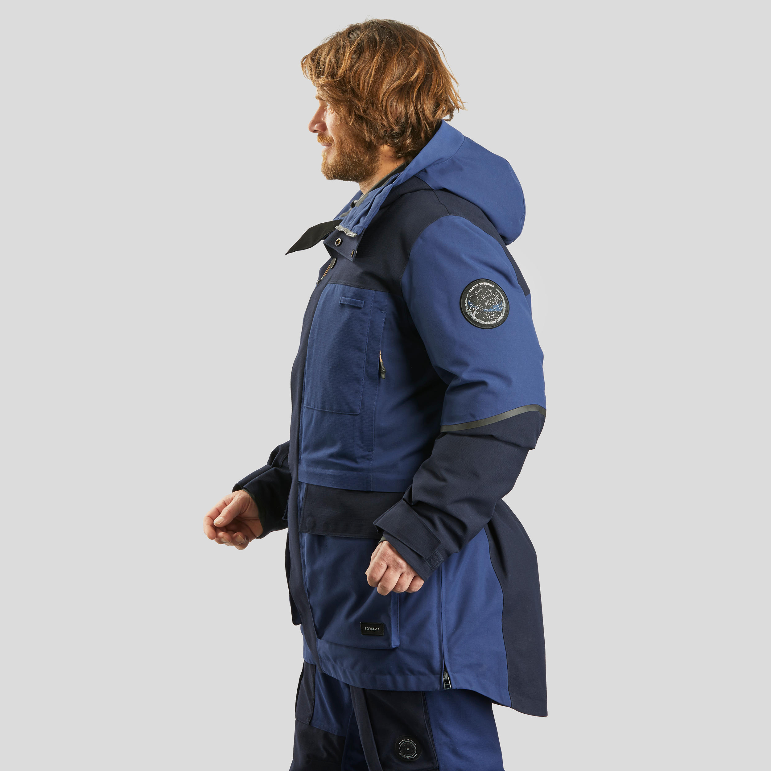 Waterproof extra-warm Arctic 900 trekking parka jacket Blue 5/28