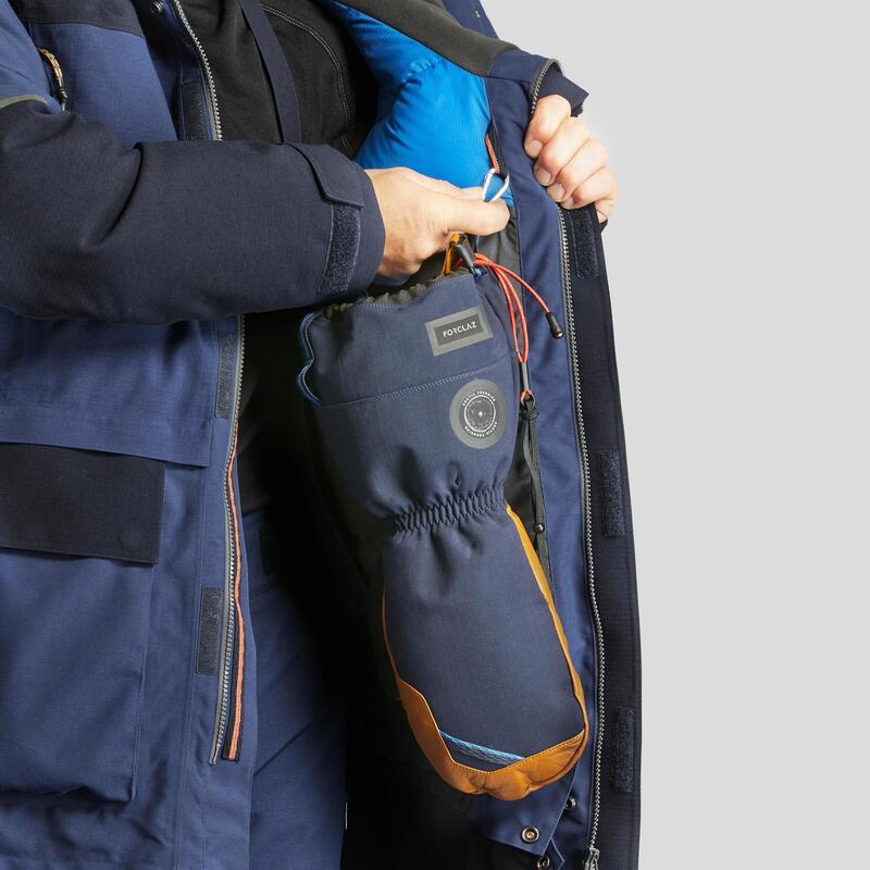 Extra warme en waterdichte parka voor pooltrekking Arctic 900 blauw