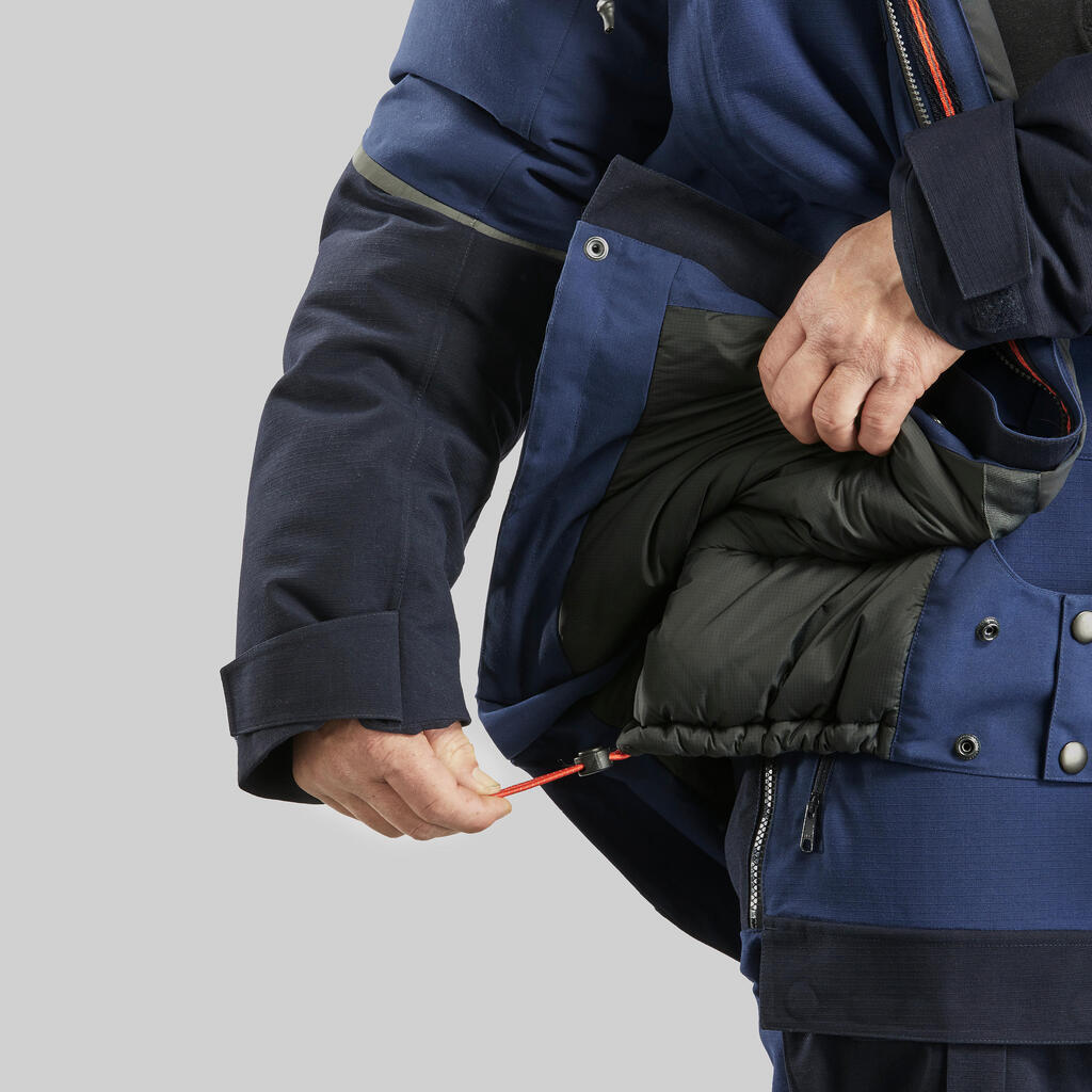 Waterproof extra-warm Arctic 900 trekking parka jacket Blue