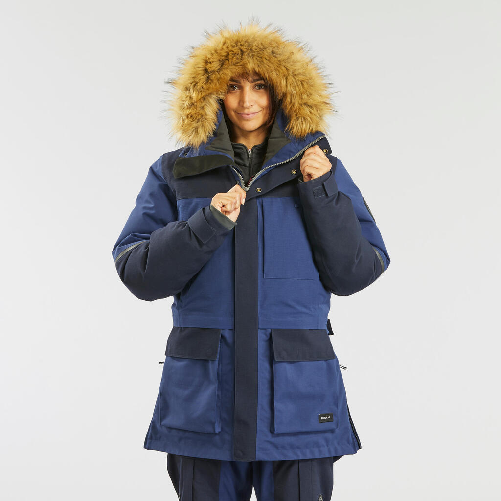 Pārgājienu ūdensnecaurlaidīga parkas jaka “Arctic 900”, zila