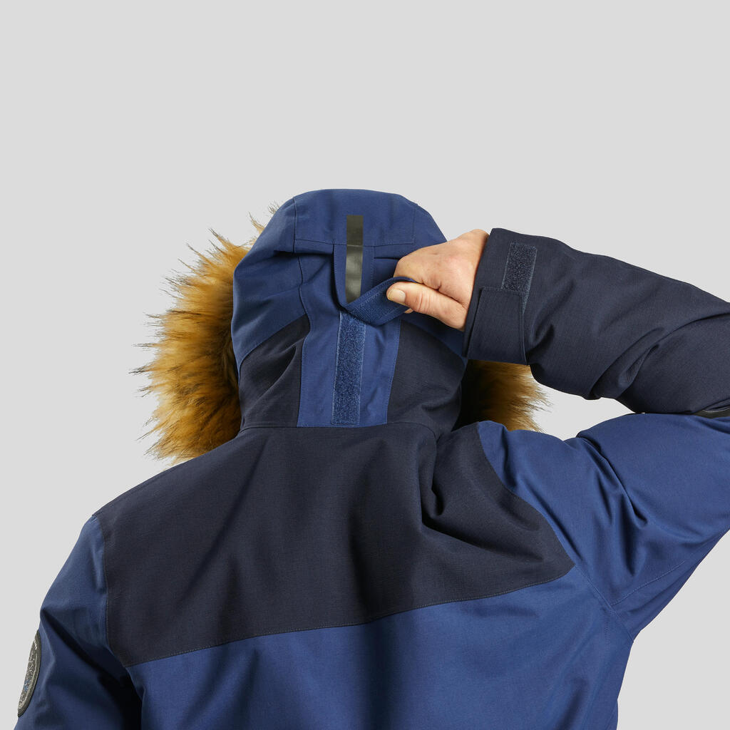 Pārgājienu ūdensnecaurlaidīga parkas jaka “Arctic 900”, zila