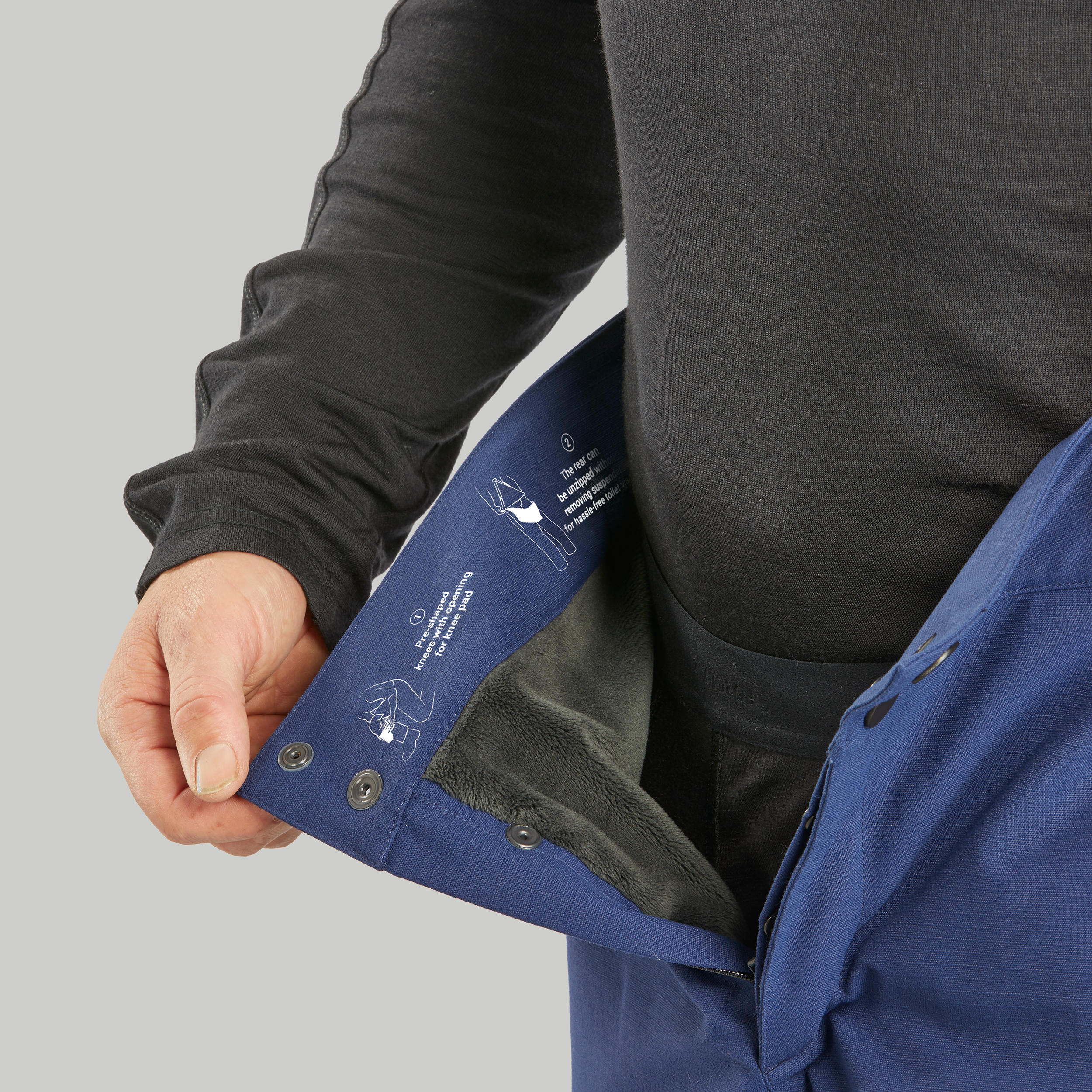 Warm and Water-Repellent Pants - Arctic 900 - FORCLAZ