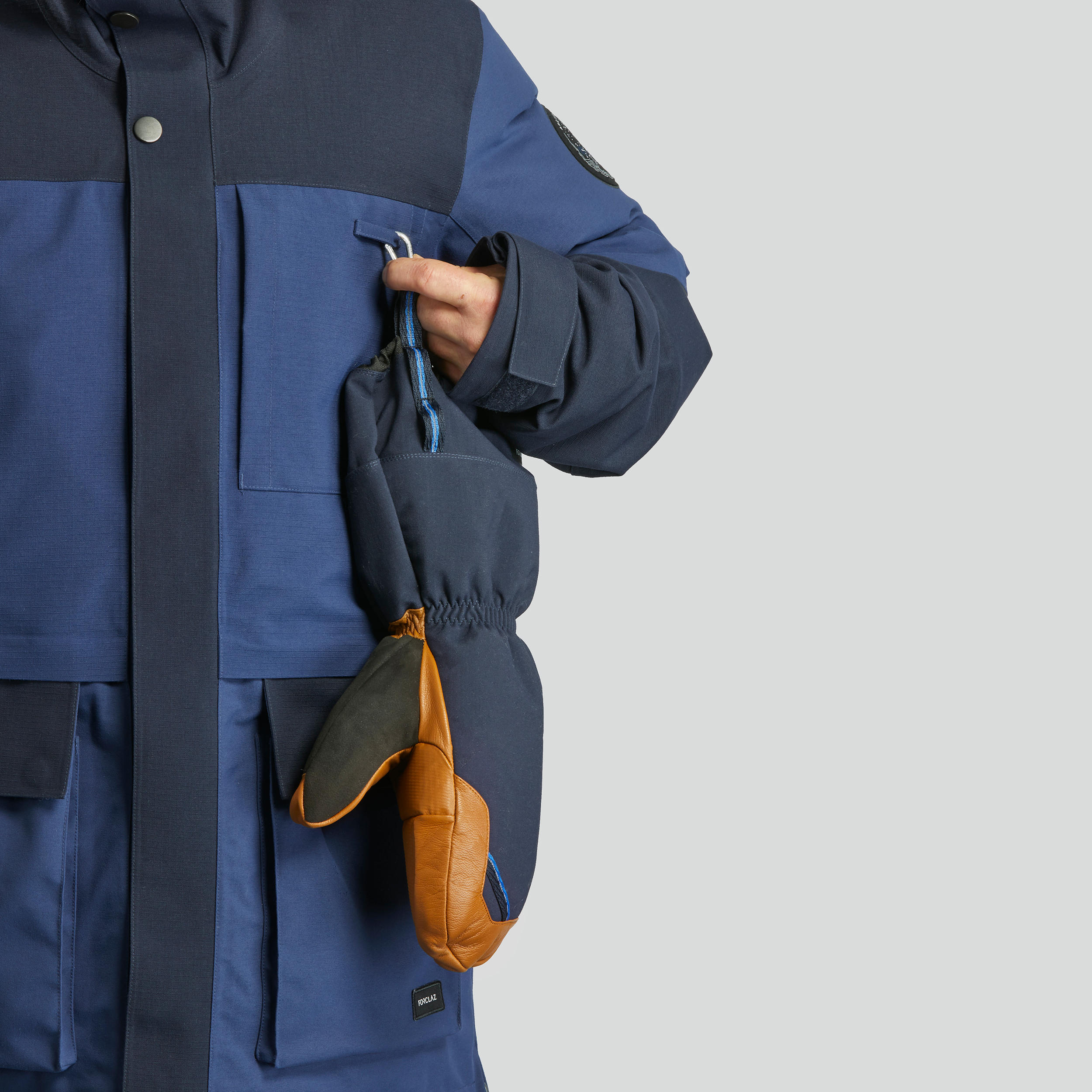 Waterproof extra-warm Arctic 900 trekking parka jacket Blue 15/28