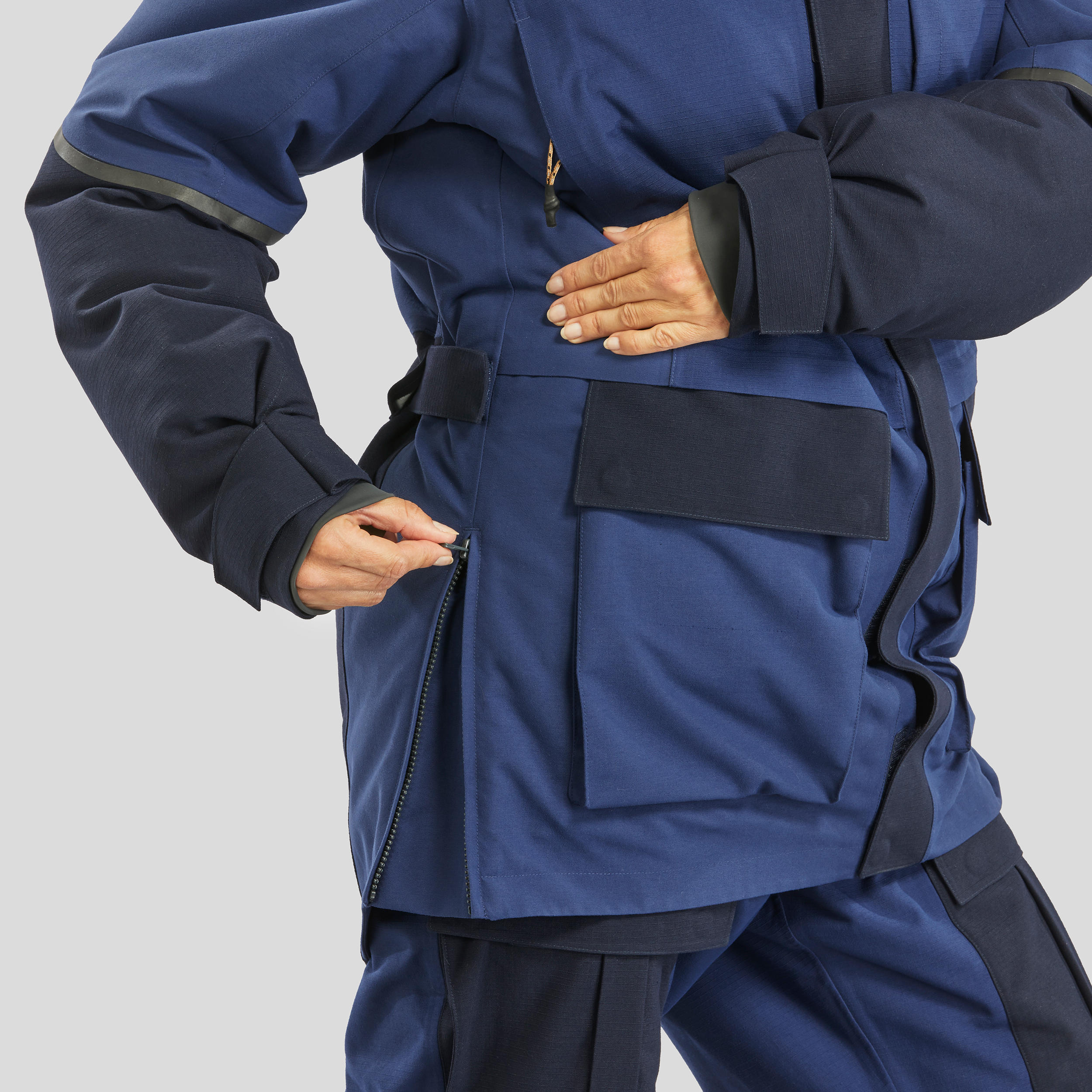 Waterproof extra-warm Arctic 900 trekking parka jacket Blue 21/28