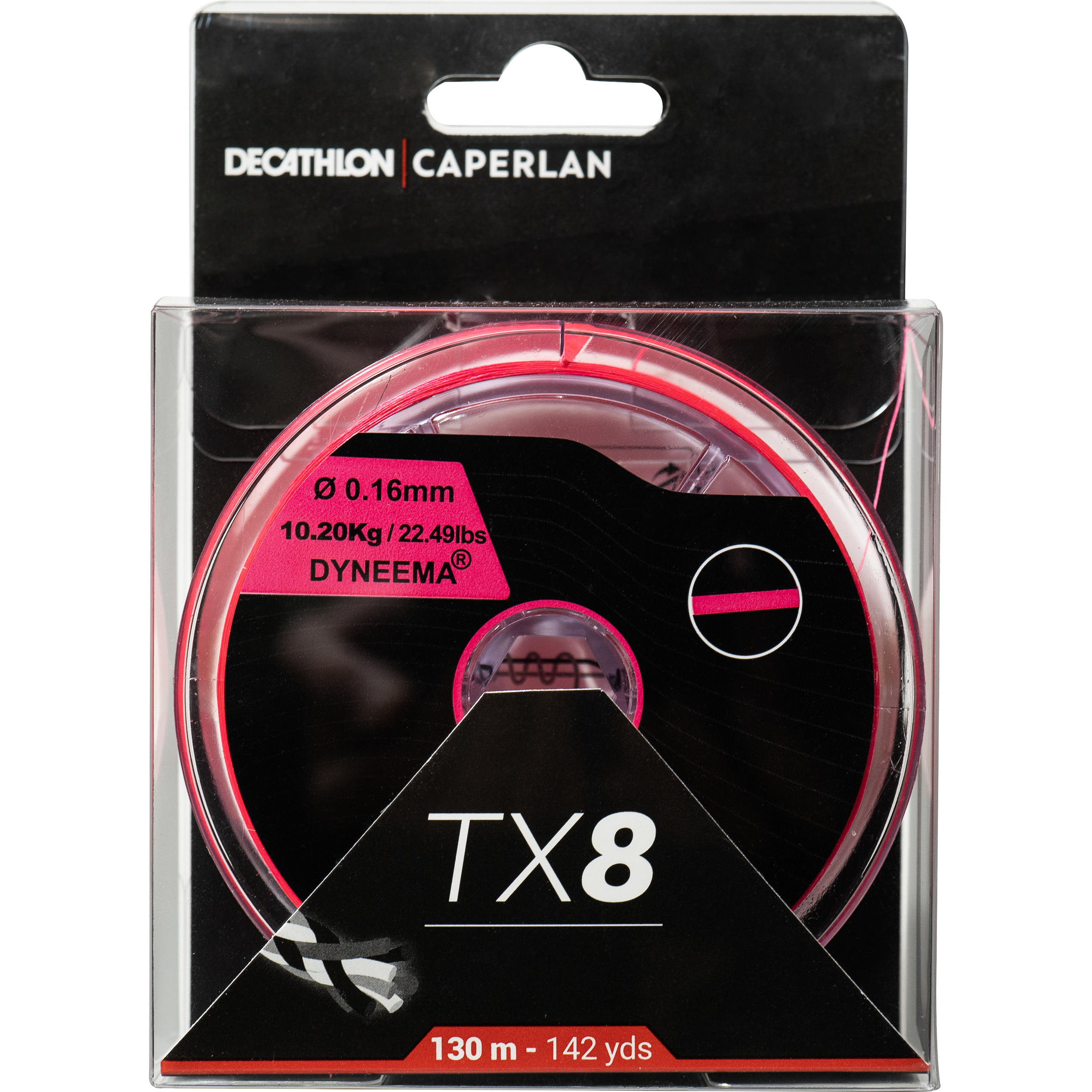 Lure fishing braid TX8 PINK 130 m 4/4