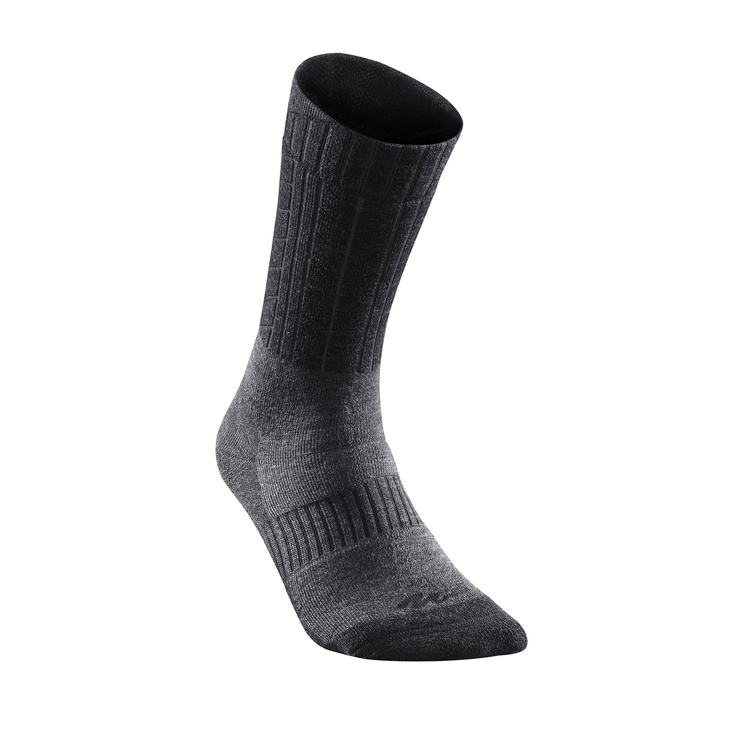 Warm  Hiking Socks - SH500 U-WARM MID -  2 Pairs -  2