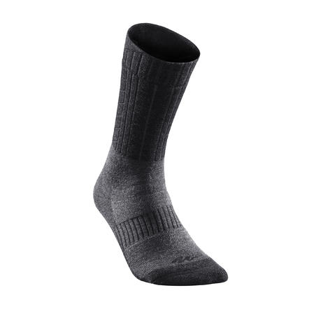 Adult Snow Hiking Socks SH500 Ultra-Warm Mid - black.