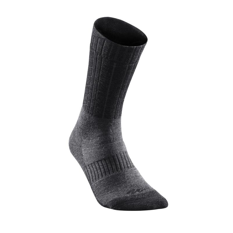 Chaussettes chaudes de randonnée - SH500 U-WARM MID - x2 paires