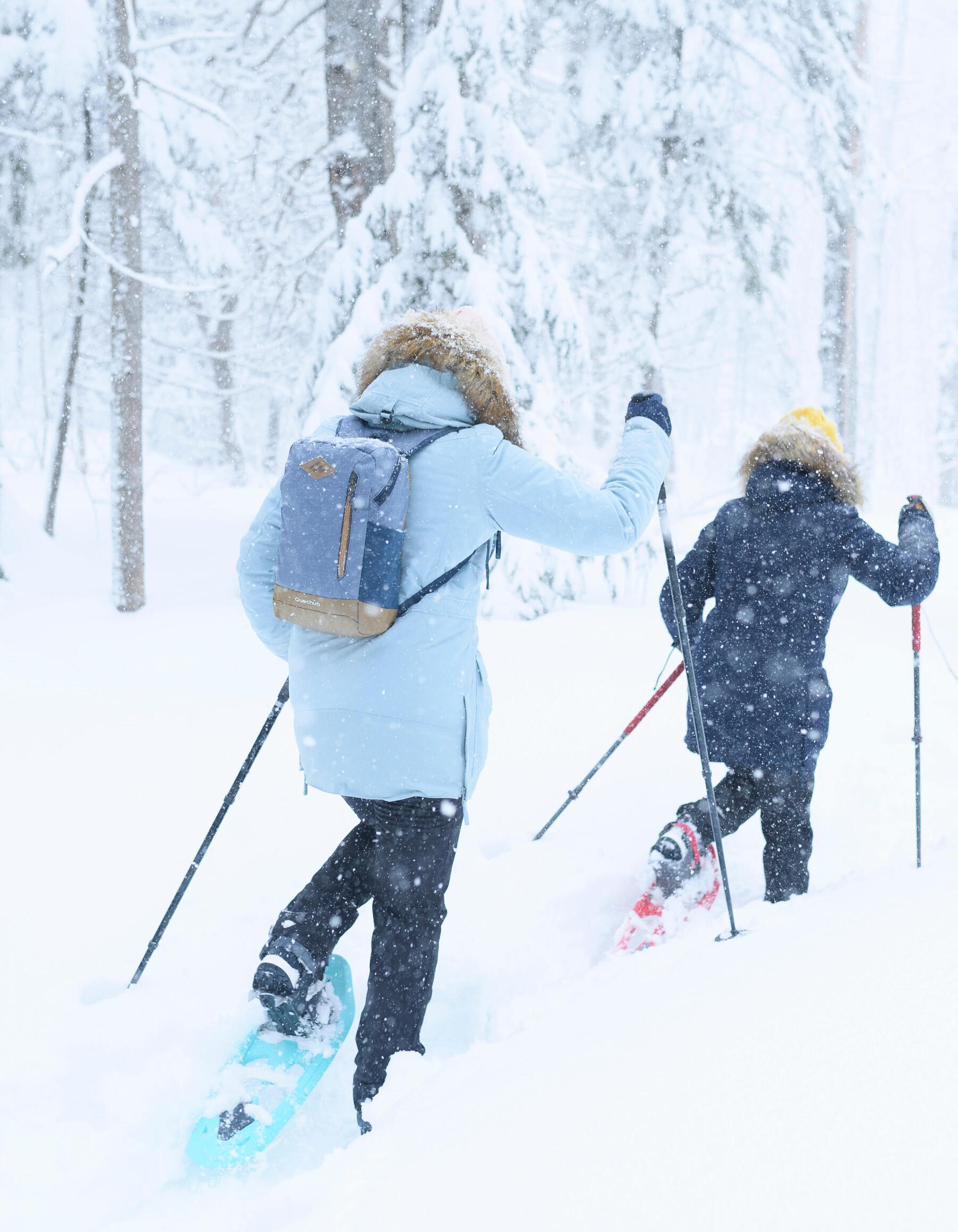 como escolher raquetes de neve, os conselhos quechua caminhada neve