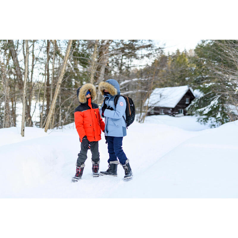 Dívčí turistická nepromokavá parka do -20 °C SH500 ULTRA-WARM