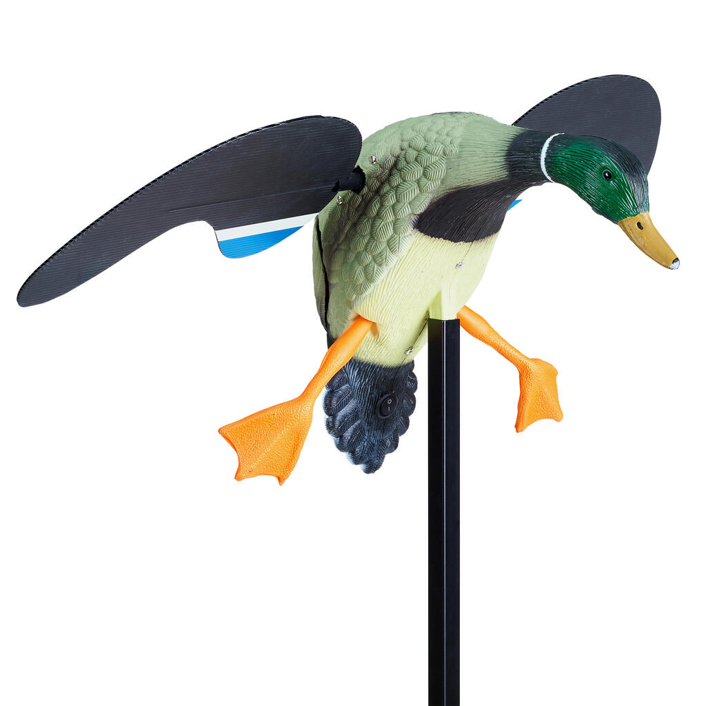 ELECTRIC MALLARD CALLER WITH ROTATING WINGS