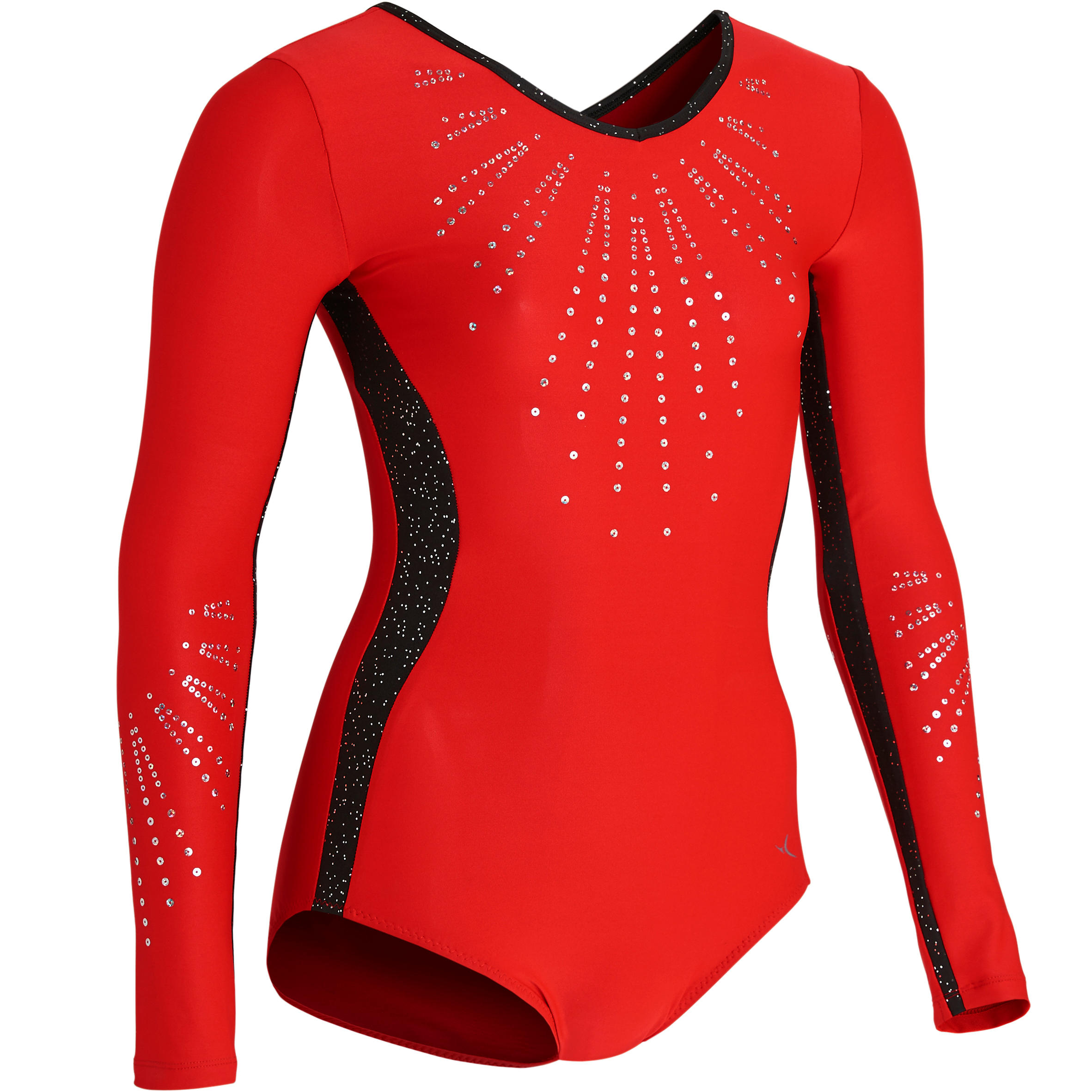 red long sleeve leotard