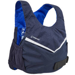Dinghy sailing buoyancy aid vest 500 BA 50 newtons - dark blue