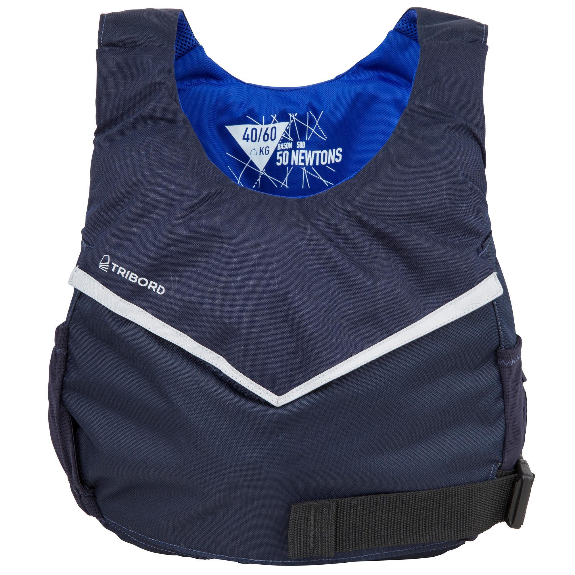 BA 50 Newtons buoyancy vest Voile Dinghy 500 dark blue