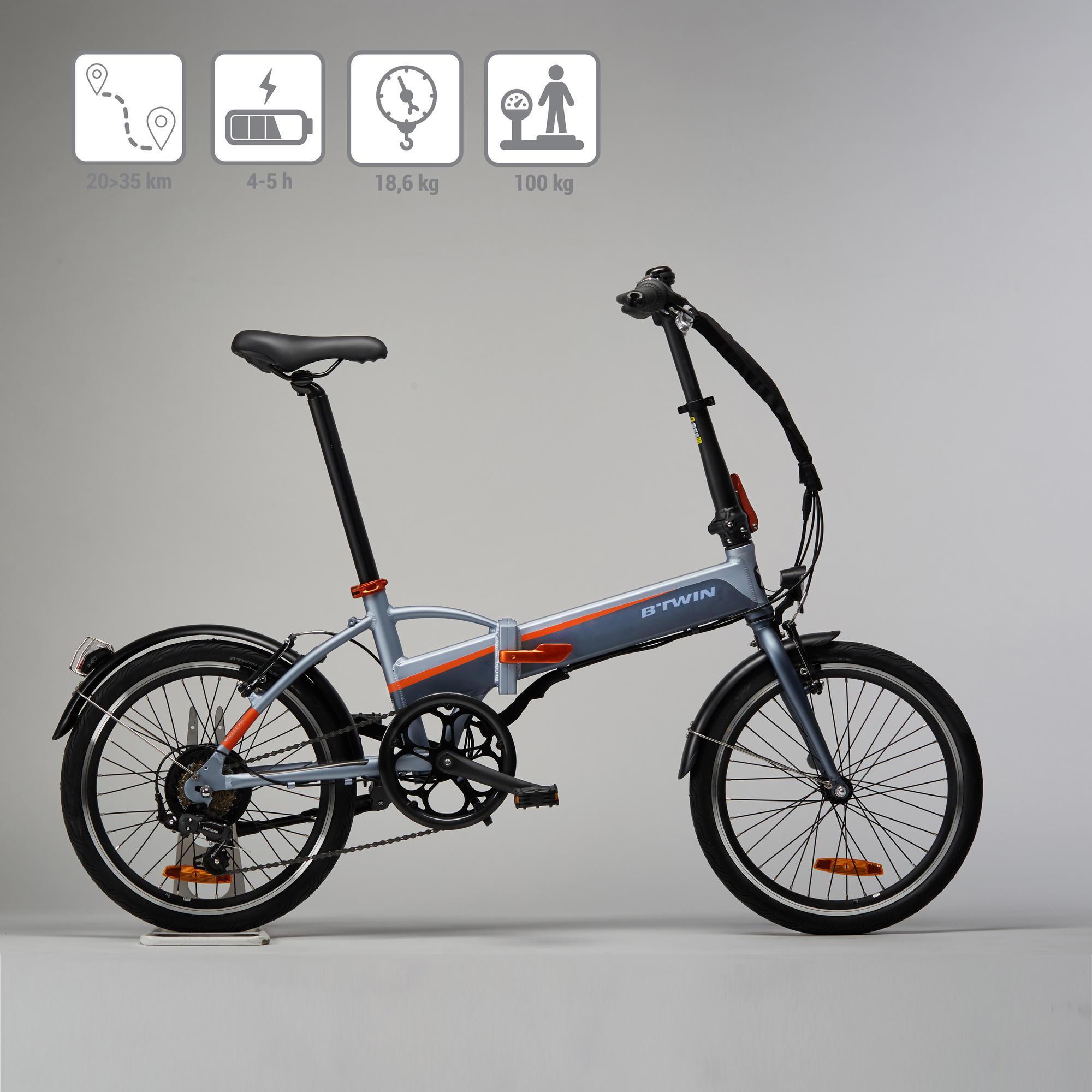btwin electric folding bike