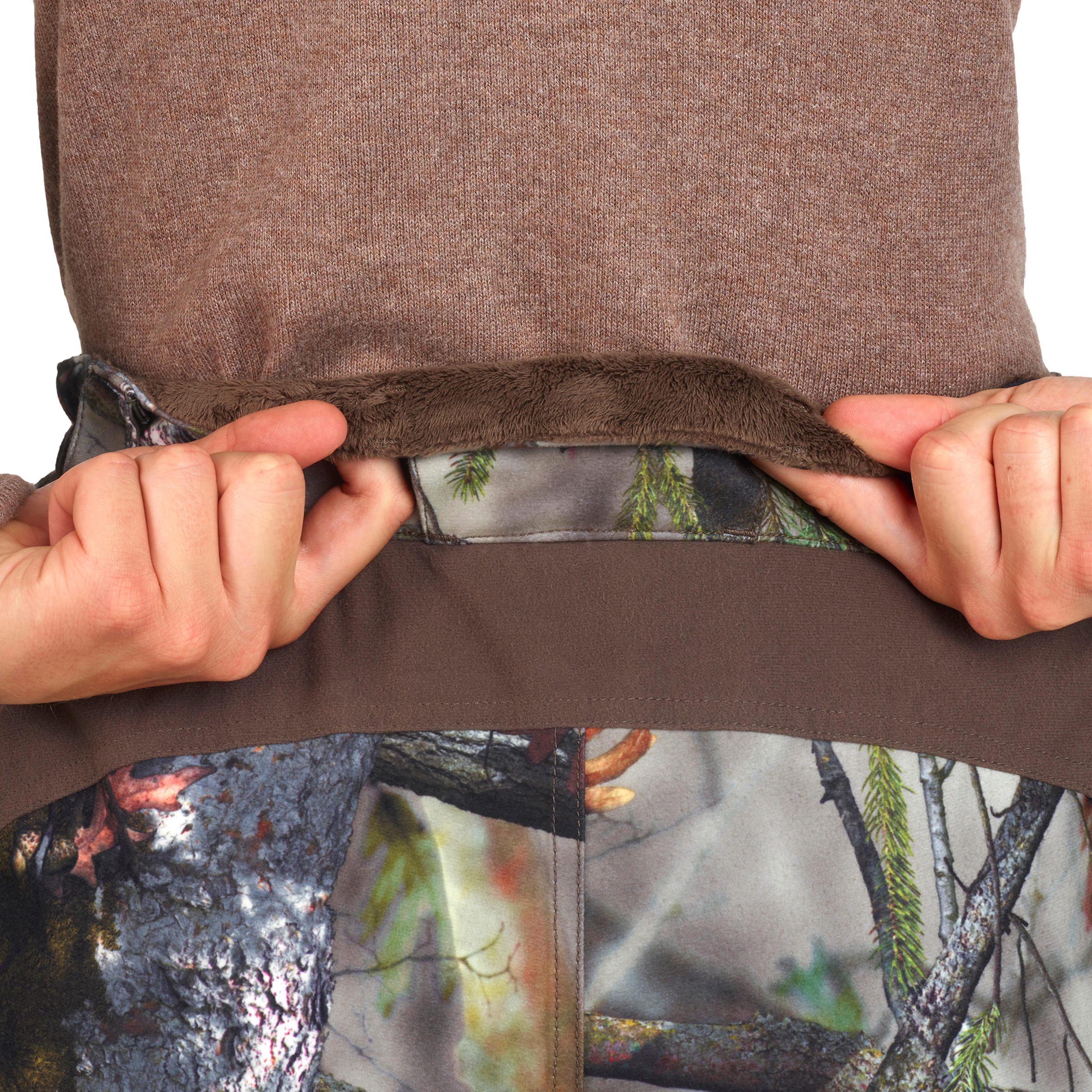 Women’s Hunting Trousers Warm Waterproof Silent - 500 Camo - SOLOGNAC