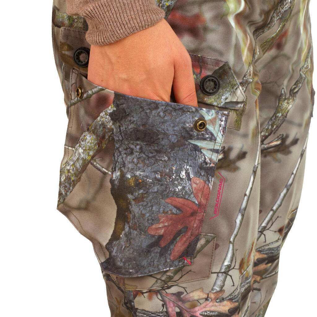 Women's Warm Waterproof Trousers - Camo