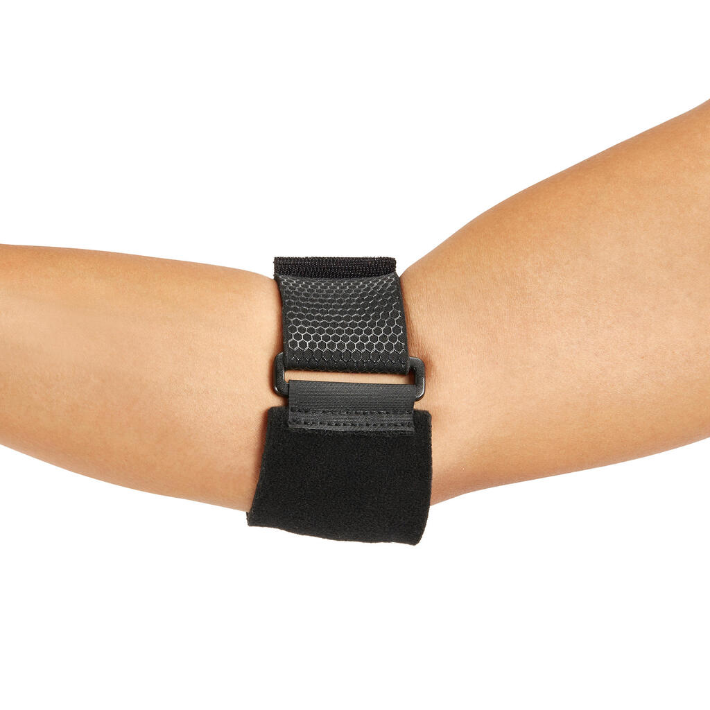 Men's/Women's Left/Right Supportive Elbow Strap - Black