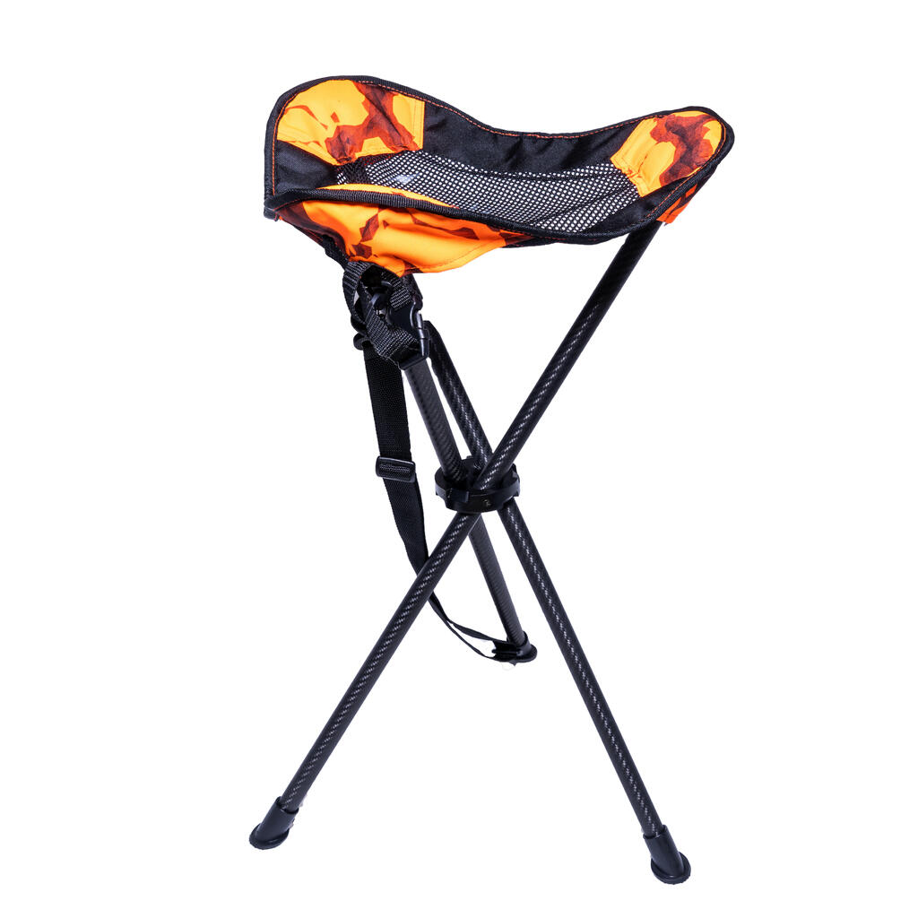 Oglekļa trijkāju medību krēsls “BGP 900”, fluorescējošs/akmens kamuflāžas
