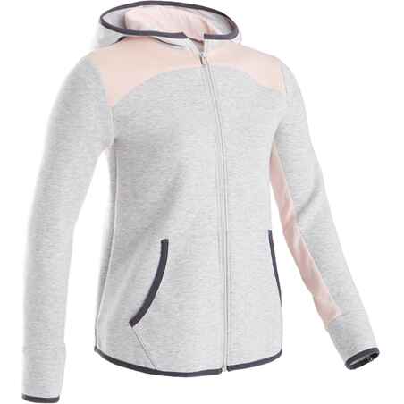 Sweat zippé capuche gris ENFANT